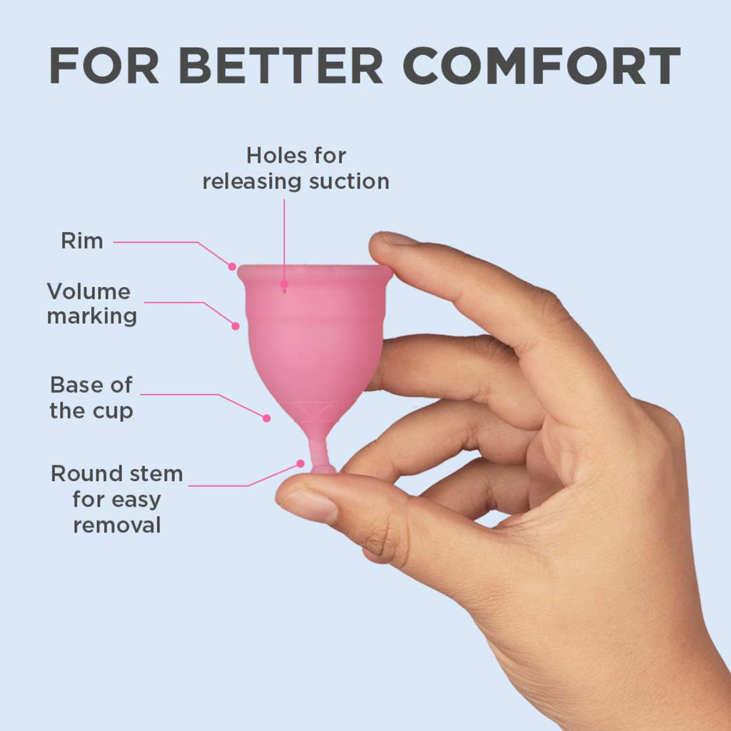 Reusable Menstrual Cup - No leakage,Rash-Free & Upto 12 Hours protection