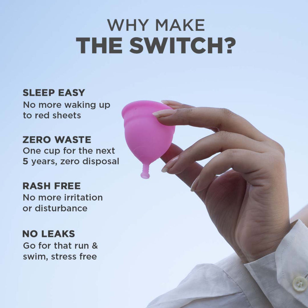 Reusable Menstrual Cup - No leakage,Rash-Free & Upto 12 Hours protection