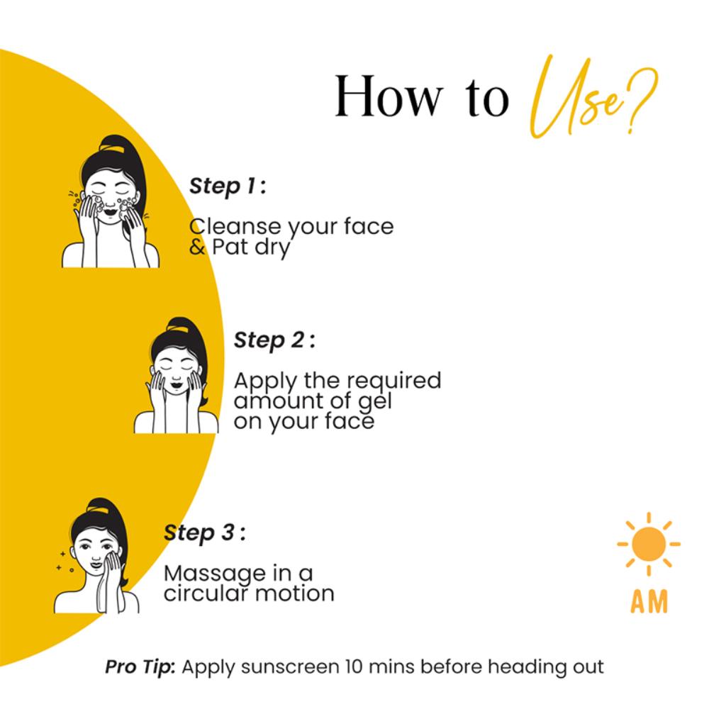 SPF 50 Silicone Sunscreen Gel With PA+++ UVA/UVB, Matte Finish Non-Comedogenic - All Skin Type