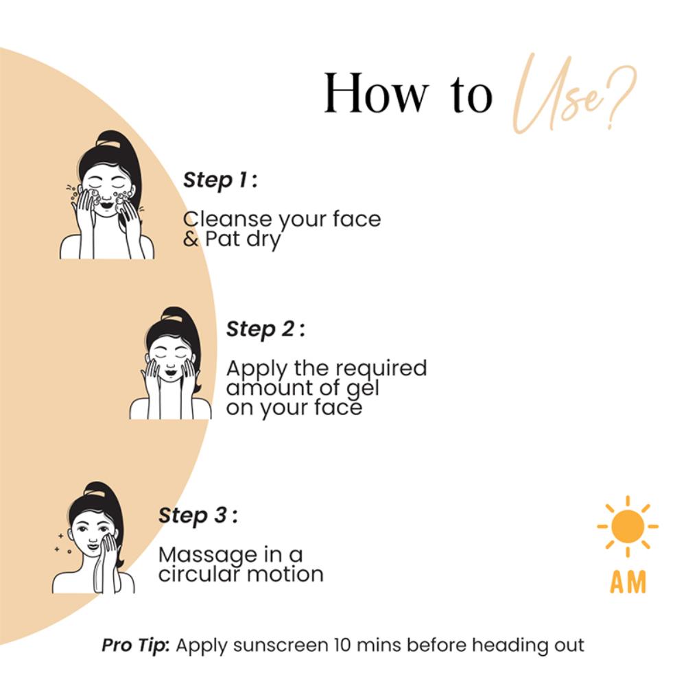 Sunscreen Aqua Gel SPF 35+ PA+++ Broad Spectrum UVA/UVB With Ectoin, Oil Free - All Skin Type