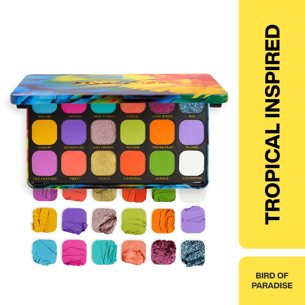 Forever Flawless Eyeshadow Palette-18 Smooth & Rich Shade - Bird of Paradise