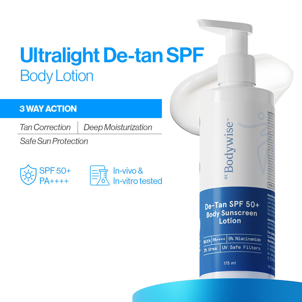 De-Tan SPF 50+ Body Sunscreen Lotion PA++++