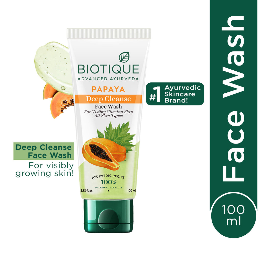 Bio Papaya Visibly Flawless Face Wash For All Skin Types - 100ml