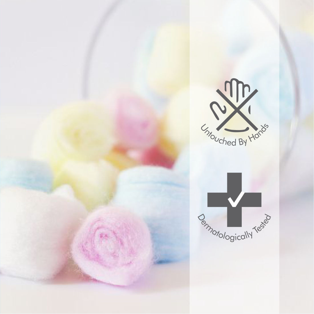 Colour Cotton Balls In A Ziplock Bag (100+20 N Free)