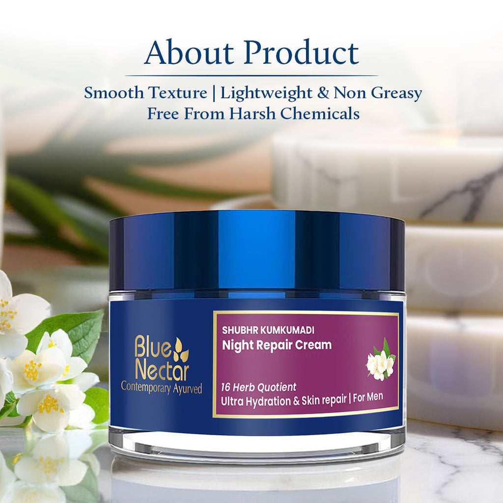 Night Repair Cream for Ultra Hydration & Skin Repair for Men