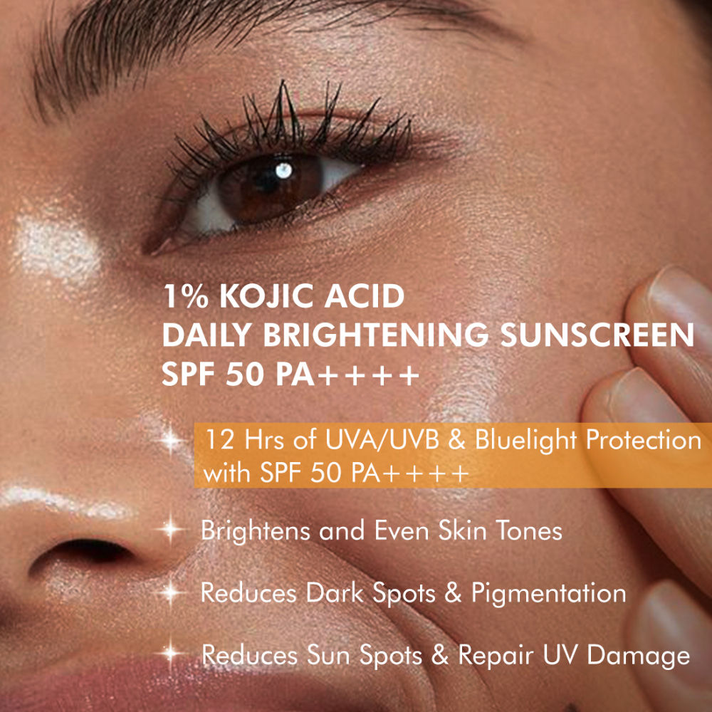 CLEAR GLOW 1% Kojic Acid Alpha Arbutin Daily Brightening Sunscreen