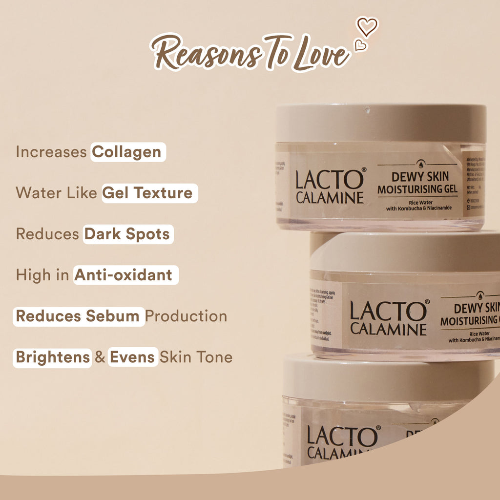 Dewy Rice Moisturizer for Face, Rice Water & Niacinamide, For Korean Glass Skin