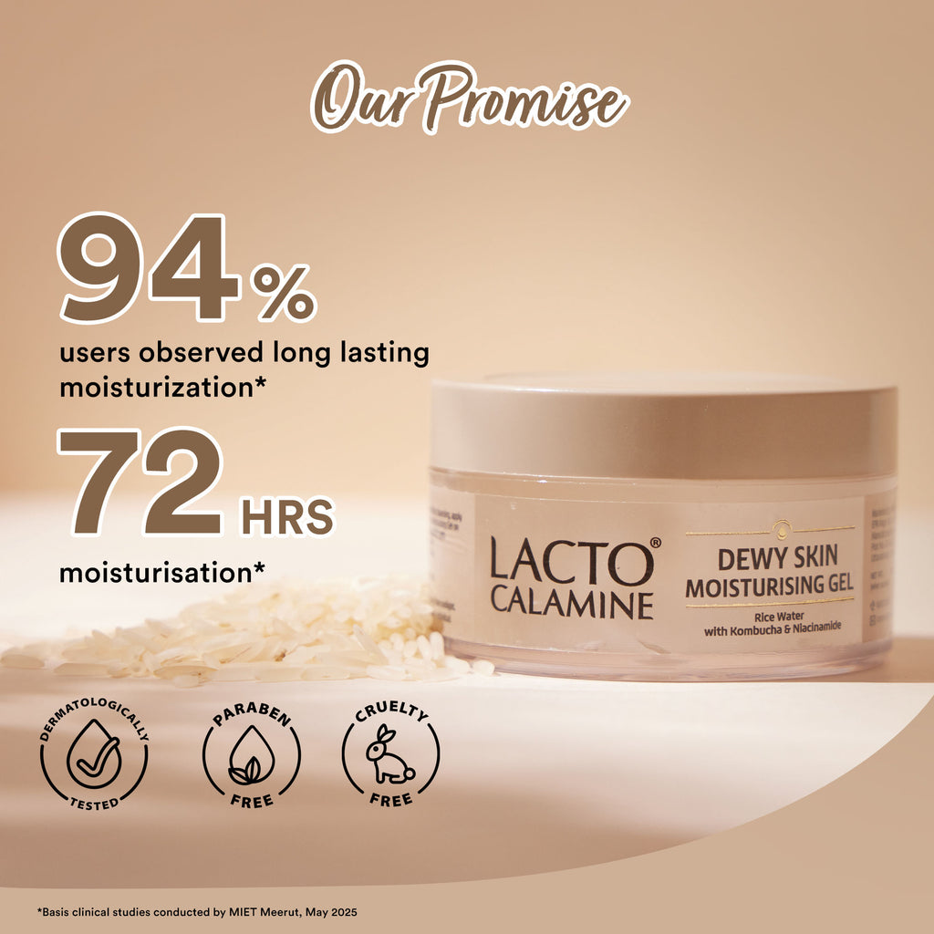 Dewy Rice Moisturizer for Face, Rice Water & Niacinamide, For Korean Glass Skin