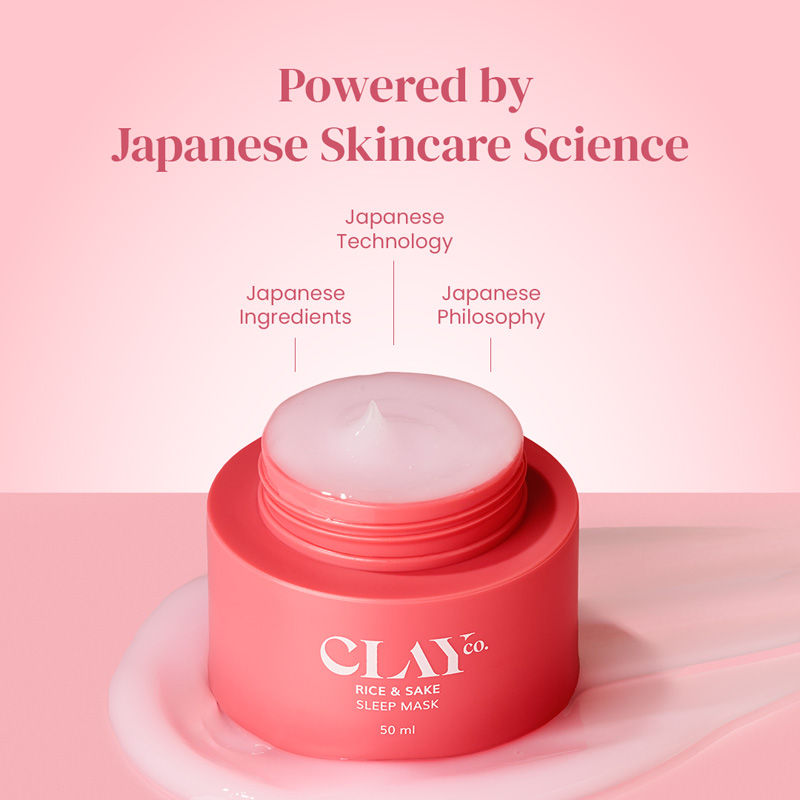 Rice & Sake Sleeping Mask Night Gel Cream With Vitamin C For Brightening & Hydration