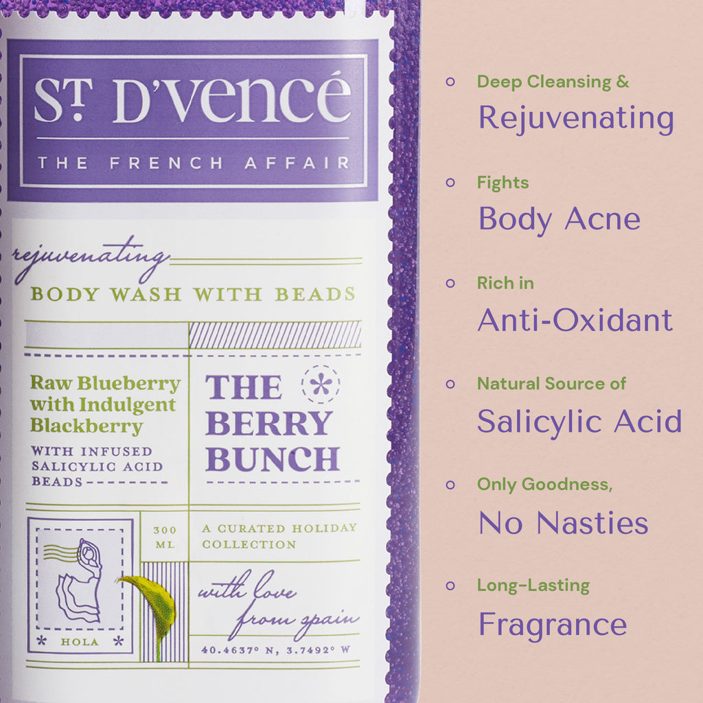 The Berry Bunch Body Wash With Salicylic Acid Beads