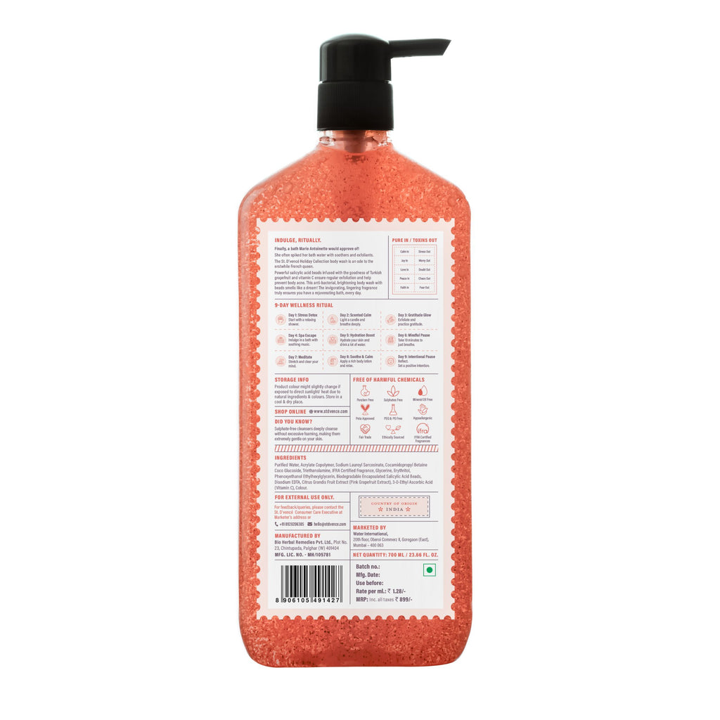 The Citrus Burst Body Wash With Salicylic Acid Beads