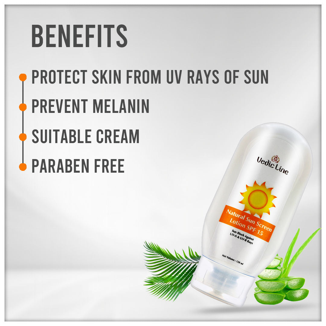 Natural Sun Screen Lotion SPF 15
