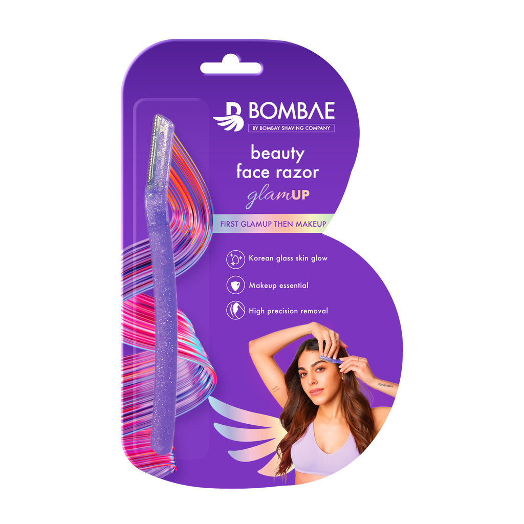 Bombae Glamup Beauty Razor Reusable & Painless Facial Razor