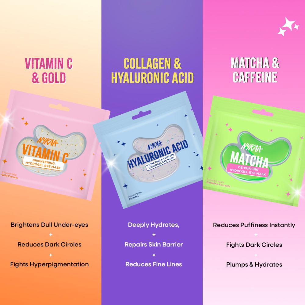 Hydrogel Under-Eye Patches for Dark Circles, De-puffing & Hydration