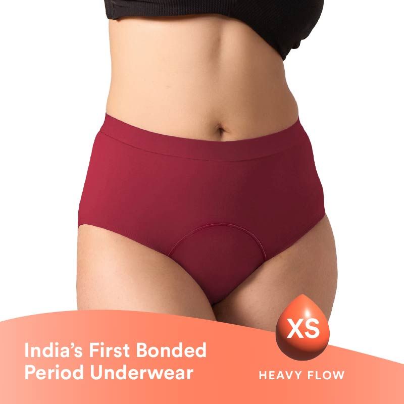 Cotton Period Panty For Girls & Women - Blush Red-XS