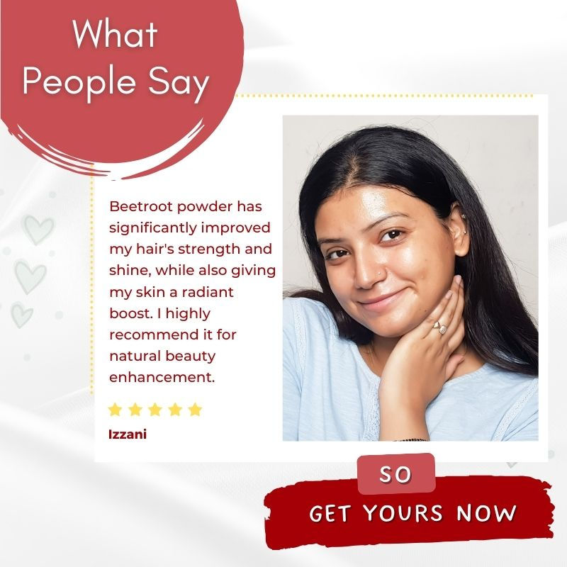 Organic Beetroot Powder For Face, Hair, Lip Balm & Energy Boost Drink