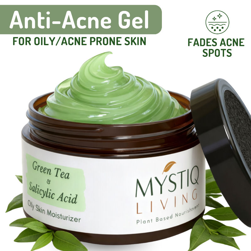 Acne Gel Cream, Face Moisturizer For Oily Skin With Green Tea, Best Cream For Pimple