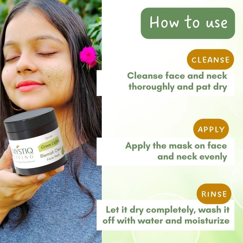 De Tan Face Pack For Pigmentation, Glowing Skin For Women With Green Coffee