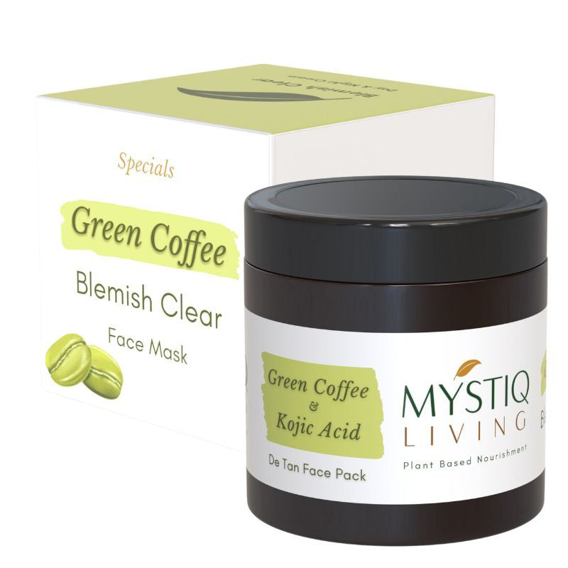 De Tan Face Pack For Pigmentation, Glowing Skin For Women With Green Coffee