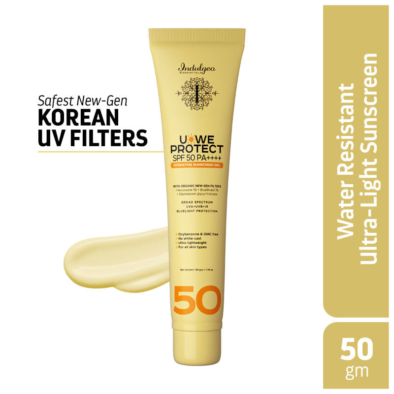 U-We Protect Ultra Light Sunscreen Gel Spf50 Pa++++ With Korean Uv Filters