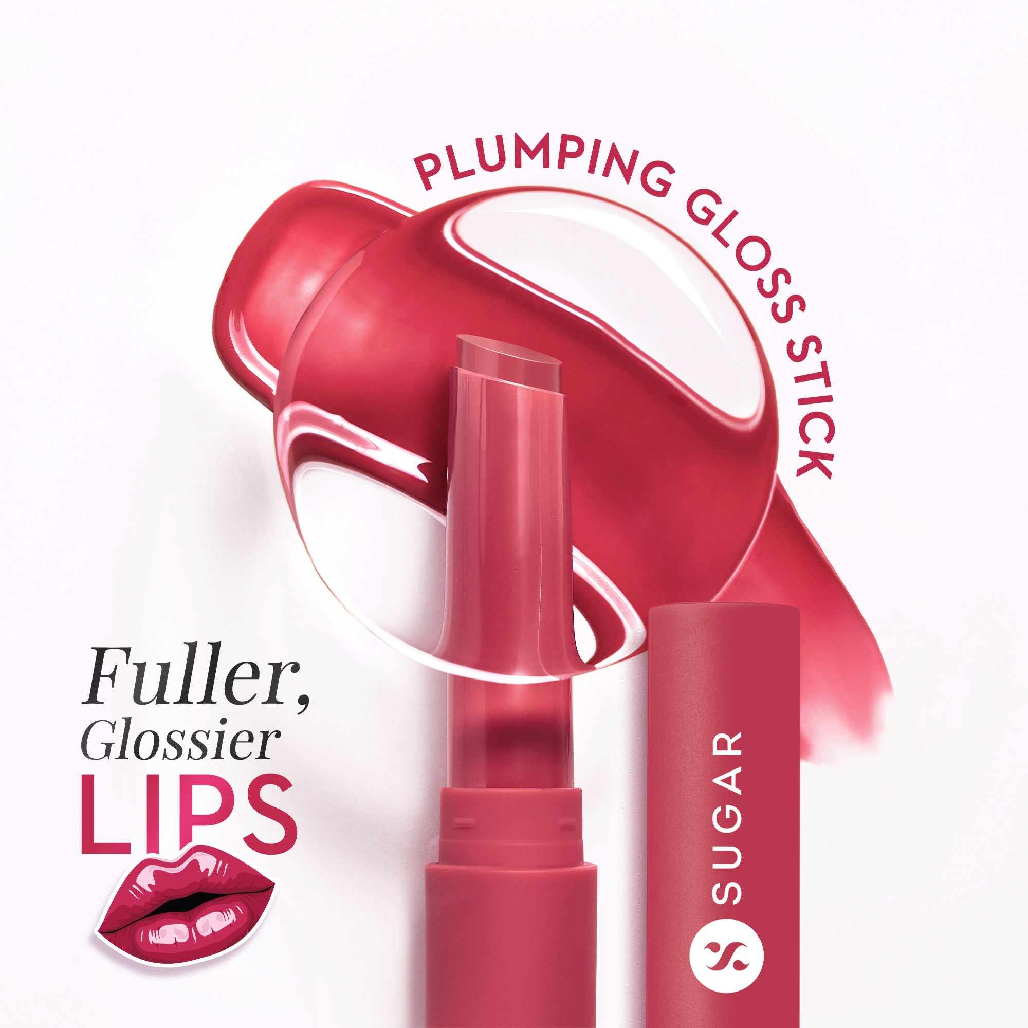 Glide Peptide Plumping Lip Gloss Stick - 06 Rose Rumbling