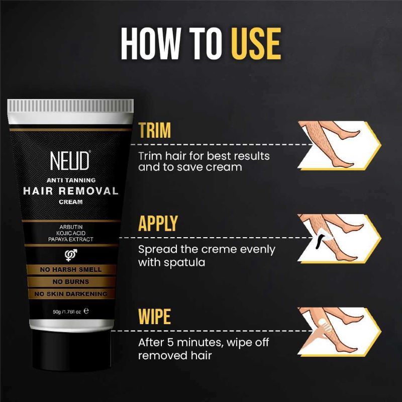 Anti-Tanning Hair Removal Cream Twin Pack