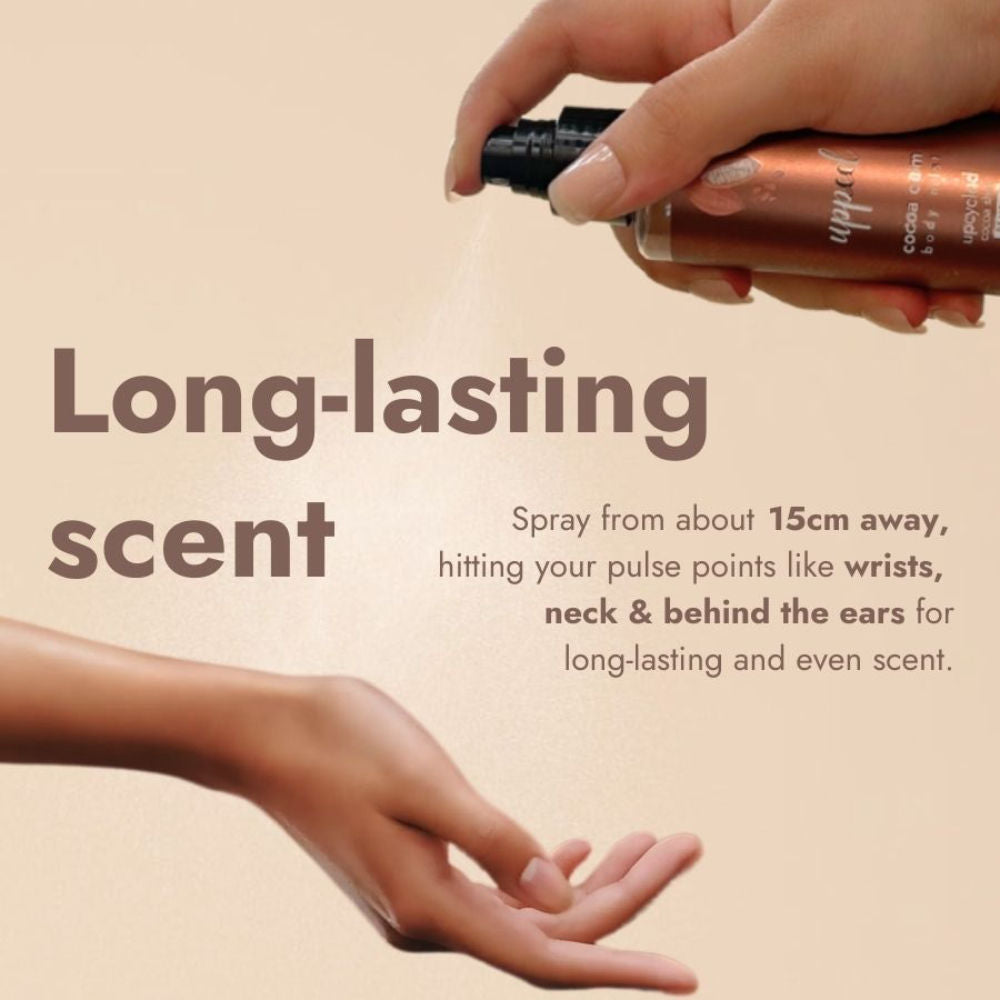 Cocoa Calm Hair & Body Mist - Vanilla, Chocolate & Musk, Fine Fragrance For Her