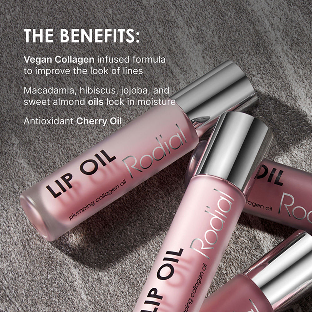 Vegan Collagen-Infused Lip Oil Sugar Coral - Plumps, Hydrates And Improves Lip Barrier