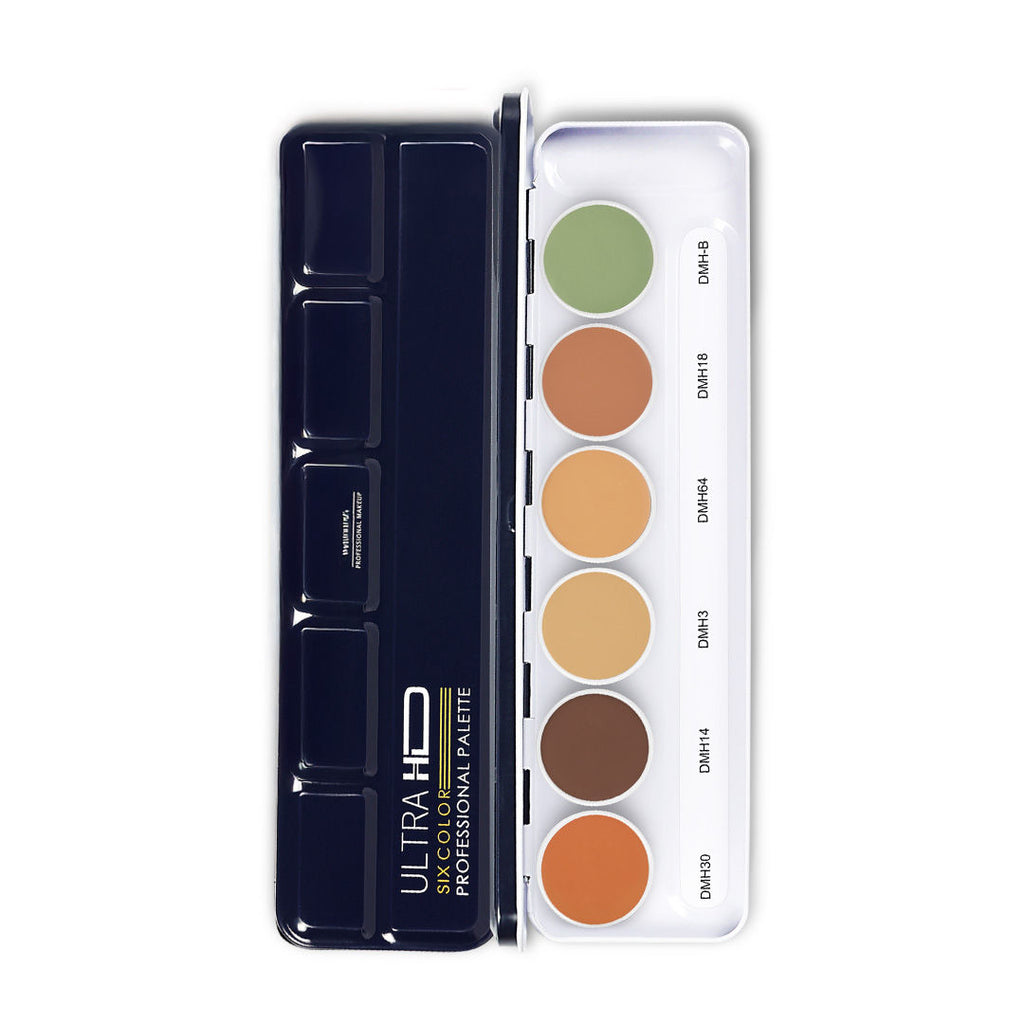 Ultra HD 6 in 1 Camouflage Concealer Corrector Palette Dermashield Must Have Makeup Palette