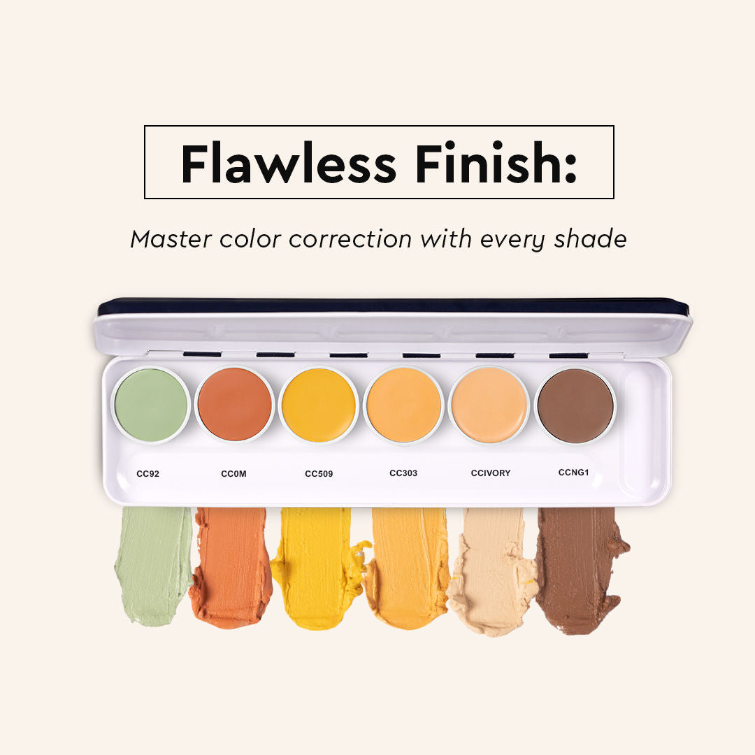 Ultra HD 6 Colors Correcting Concealer Foundation Supraemeshield Color Corrector Palette