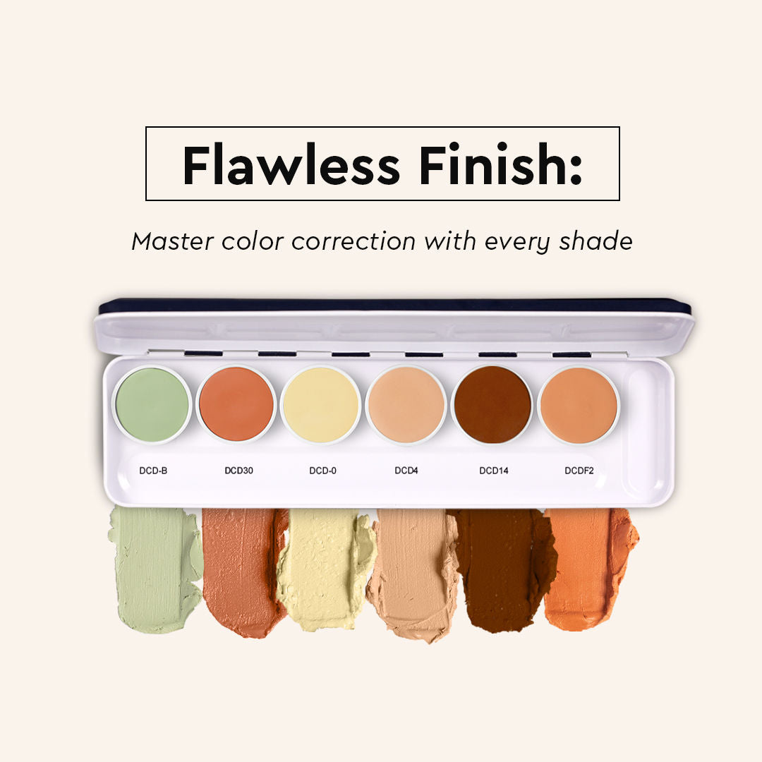 Ultra HD 6 in 1 Camouflage Color Corrector Foundation Dermashield Makeup Palette