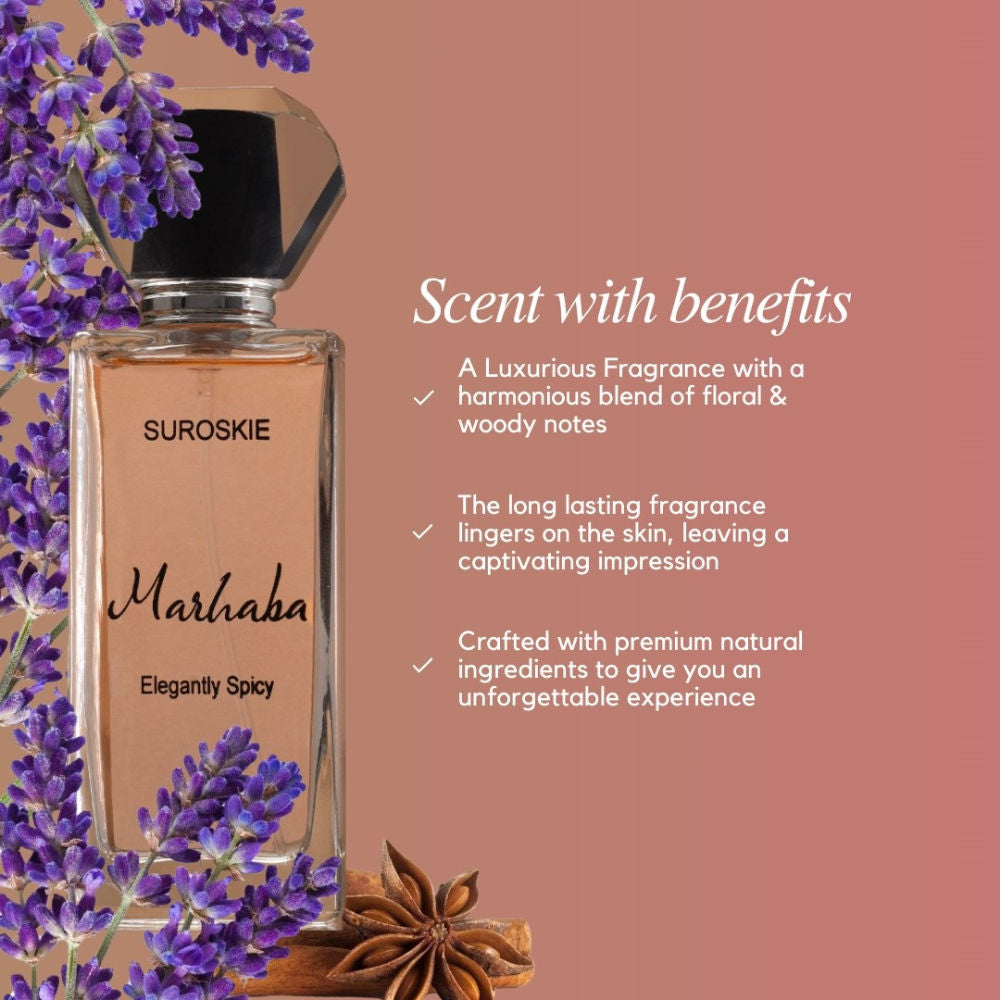 Marhaba Perfume Long Lasting Unisex Scent Notes Citrus & Woody