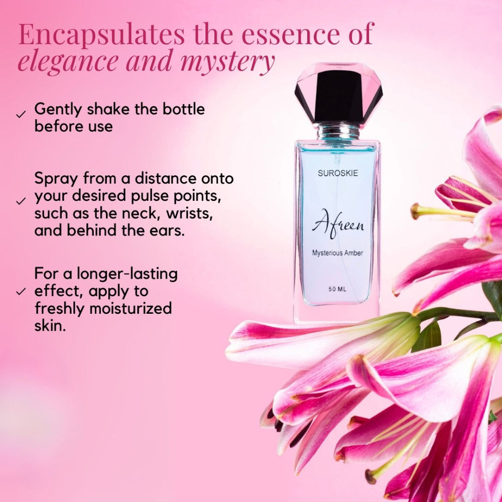Afreen Perfume Aqua, Jasmine & Vanilla Long Lasting Unisex Perfume