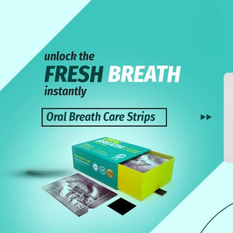 Teeth Whitening Strips + Oral Breath Care Strips(Mouth Wash Substitute)