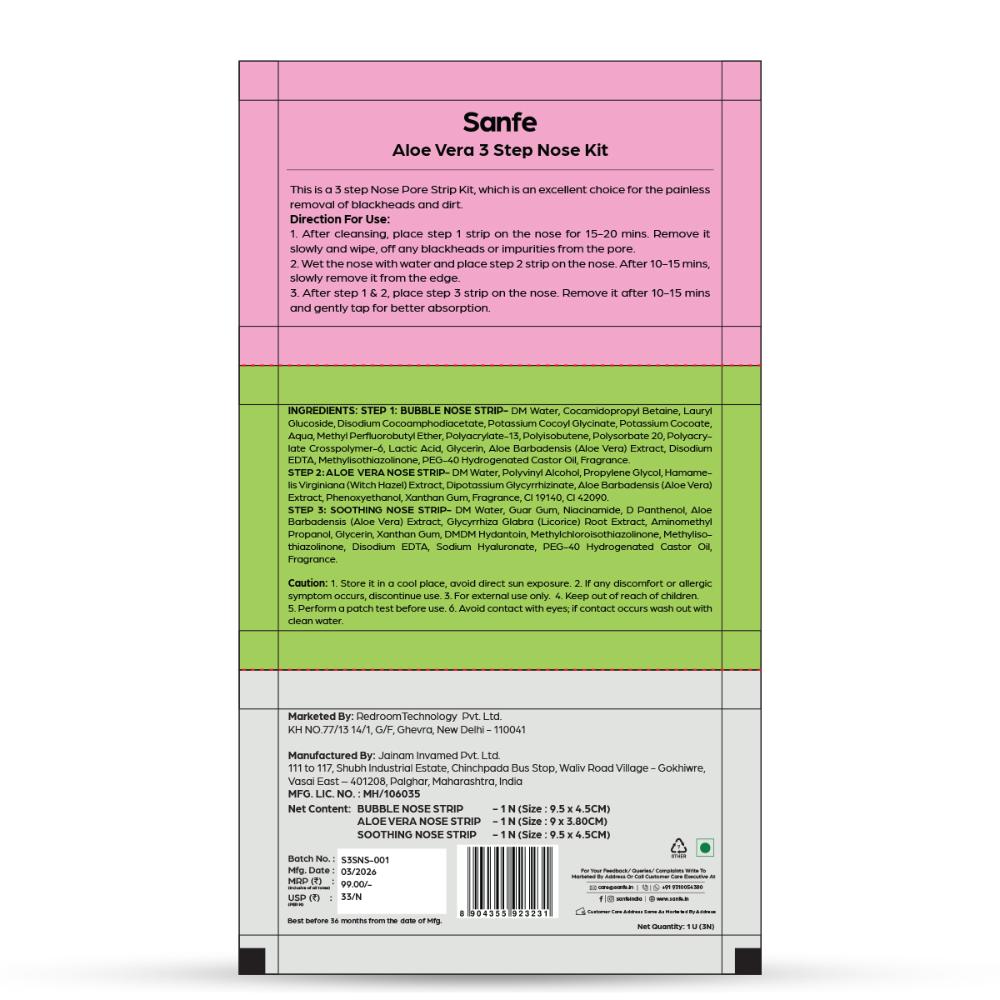 Deepdetox 3-In-1 Nose Strips For Blackhead Removal