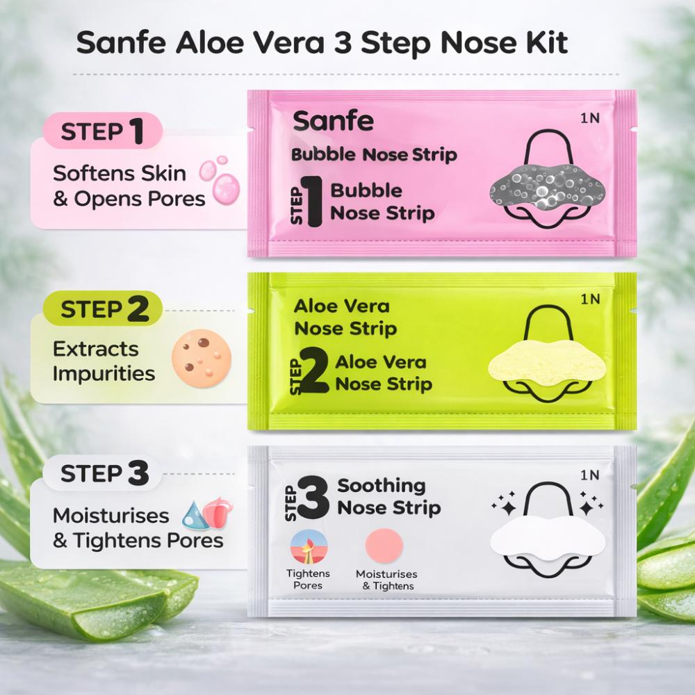 Deepdetox 3-In-1 Nose Strips For Blackhead Removal