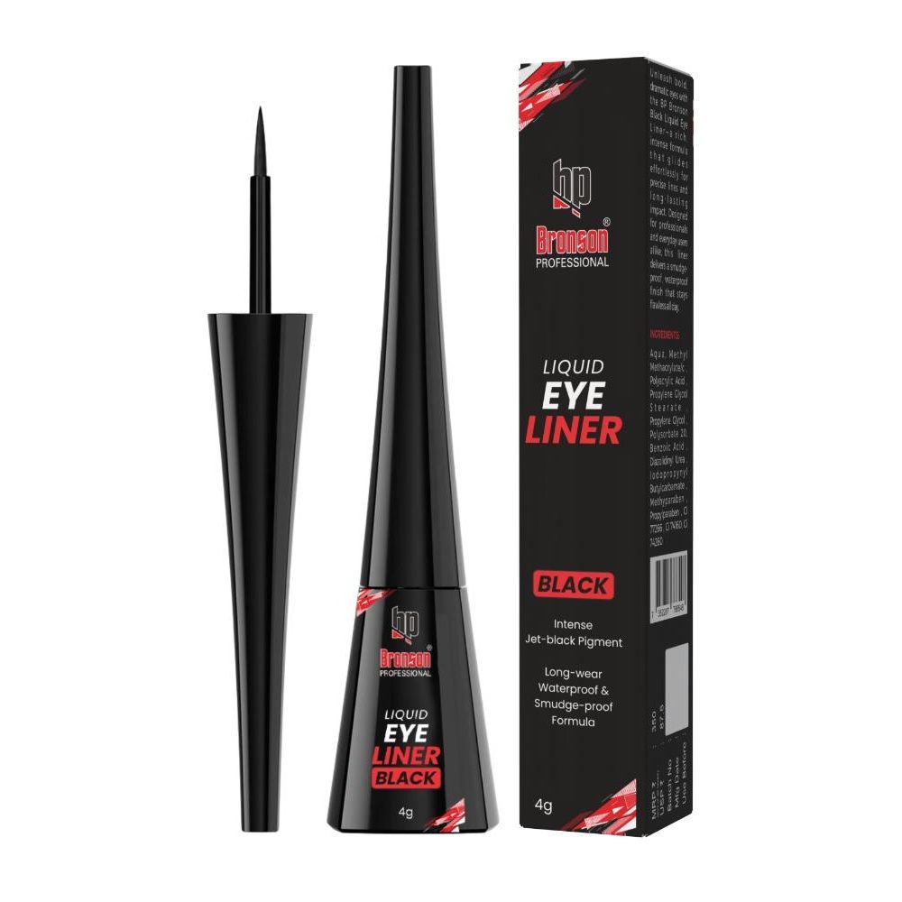 Liquid Eyeliner Smudgeproof ,Lightweight, Matte Finsih Eyeliner - Black