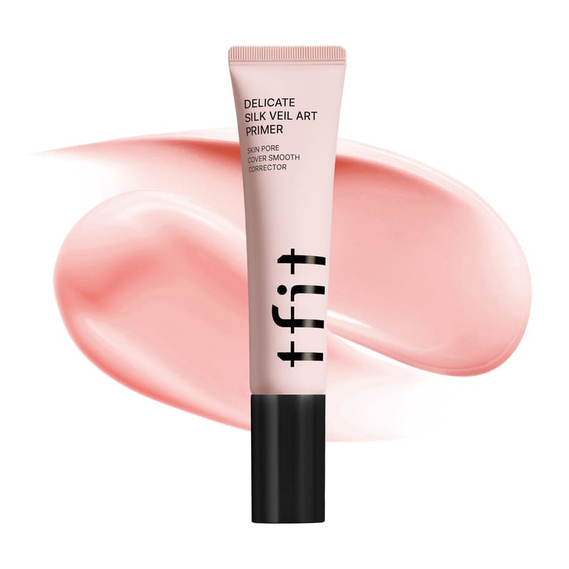 Delicate Silk Veil Art Primer - Pink