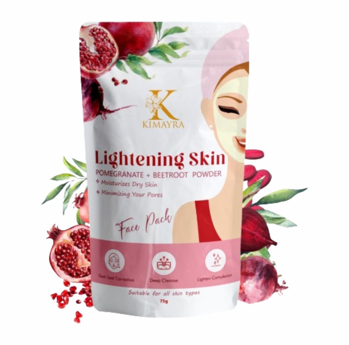 Pomegranate + Beetroot Face Pack Powder