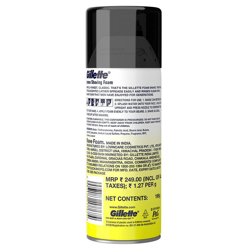 Classic Lemon Lime Shave Foam