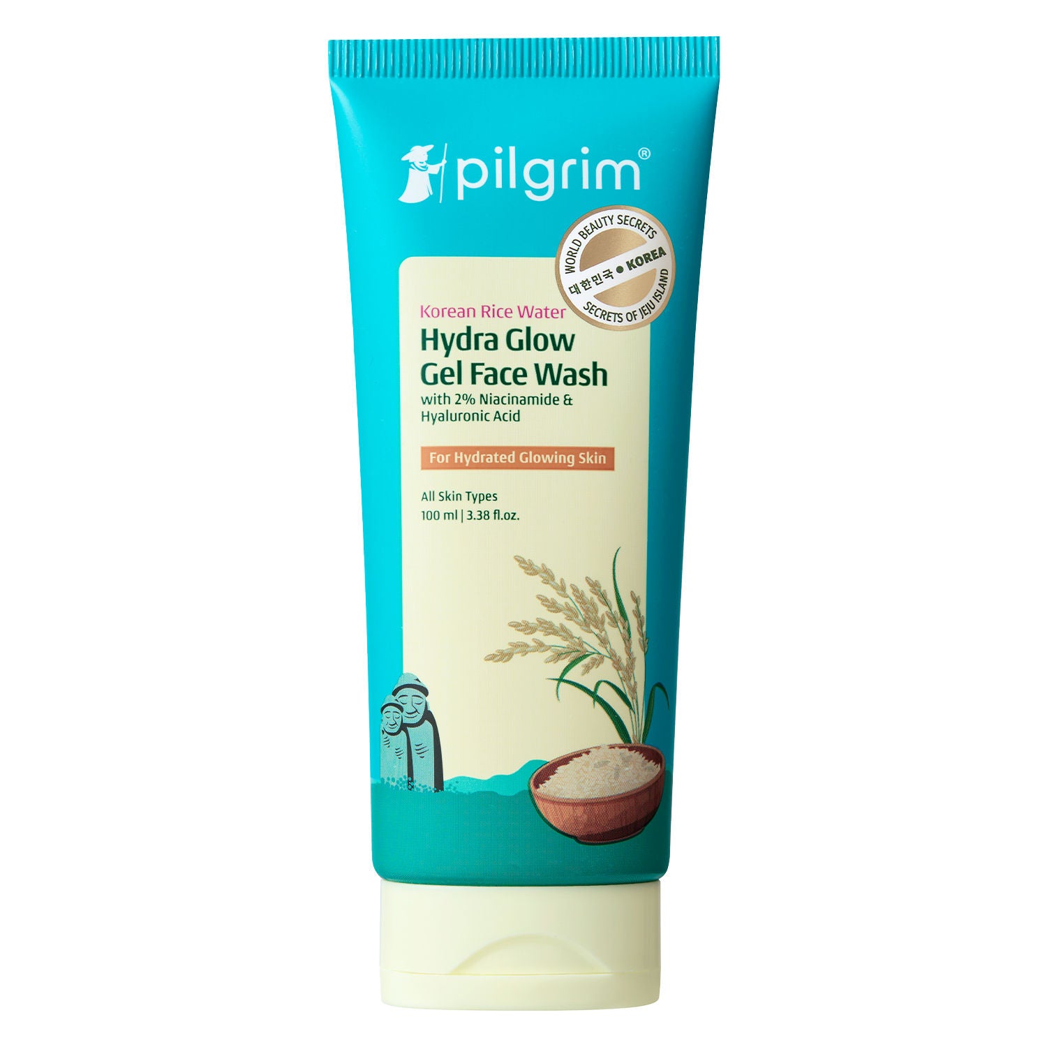 Korean Rice Water Hydra Glow Gel Face Wash