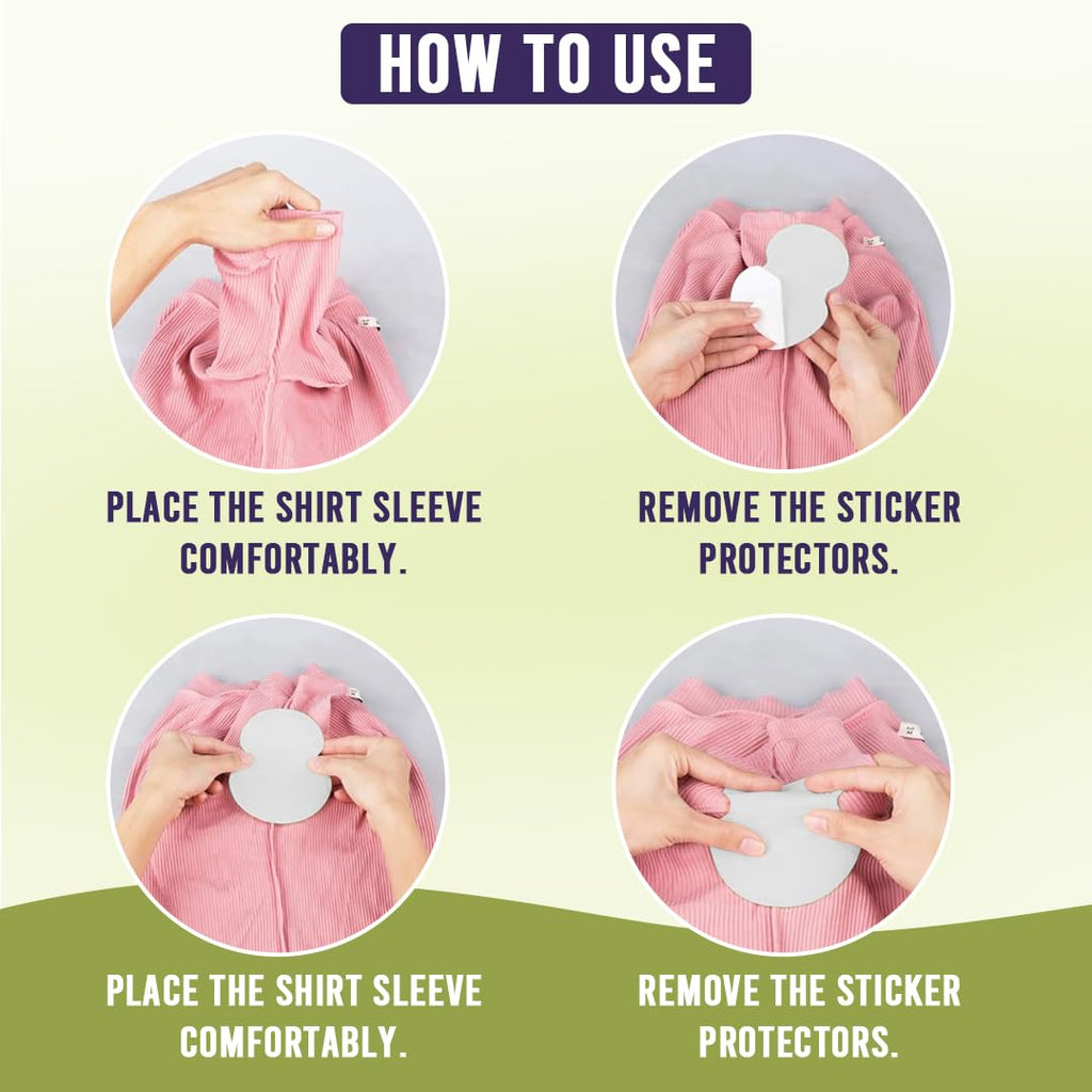 Underarm Sweat Pads Disposable Prevent Stains & Absorb Sweat