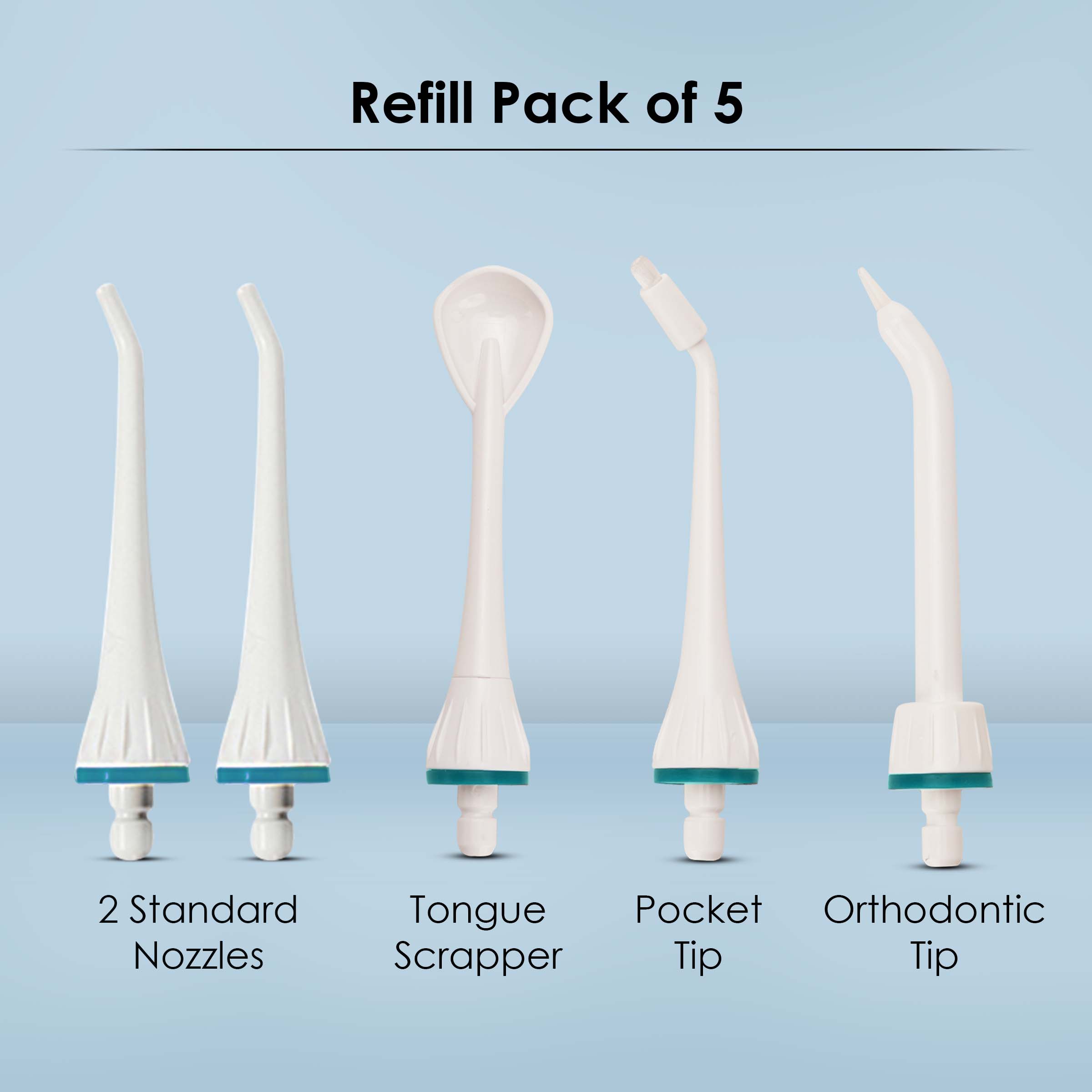 Oral Irrigator Nozzle Tip Ultra & Ultra Plus Tongue Cleaners