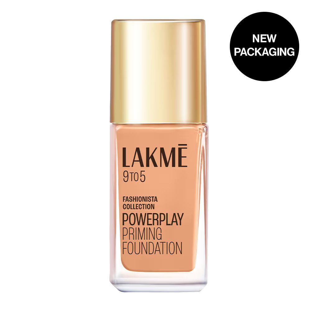 9 To 5 Powerplay Priming Foundation, Built In Primer, Long-Lasting, SPF 20 - N220 Neutral Medium
