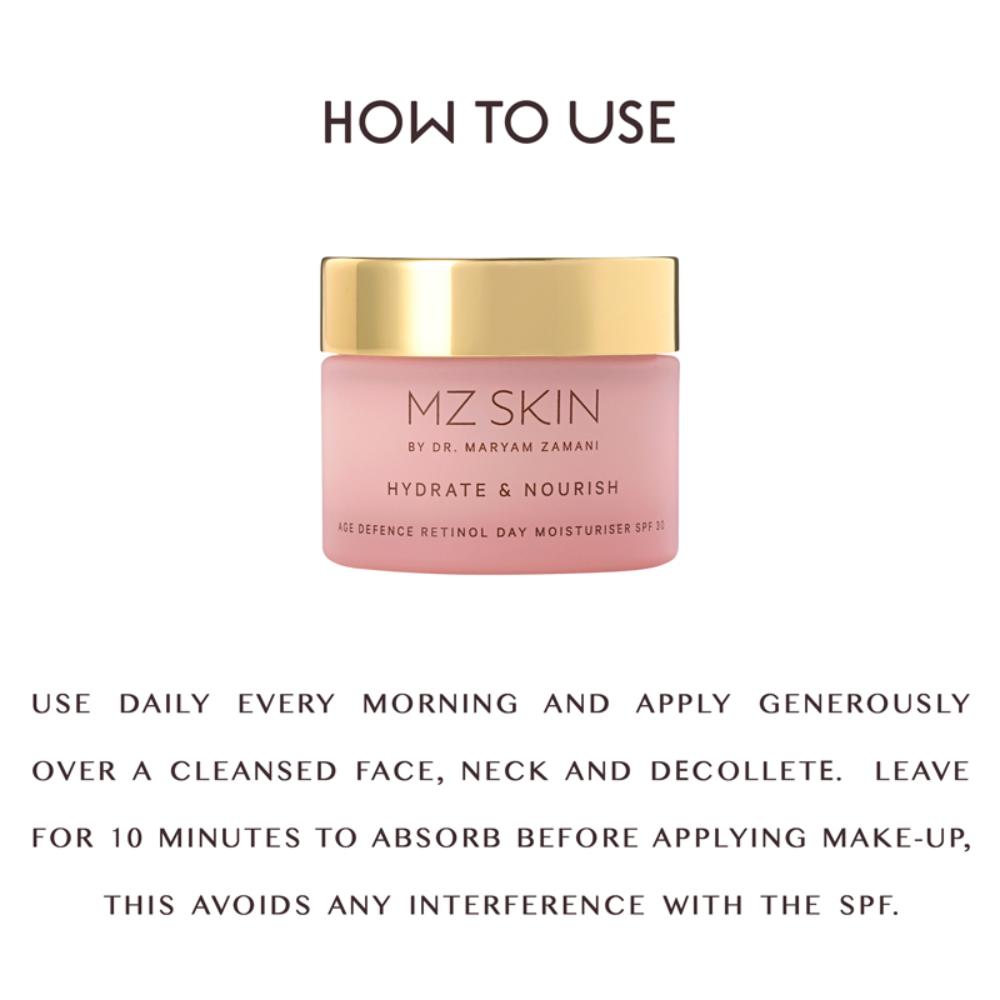 Hydrate & Nourish Age Defence Retinol Day Moisturiser With SPF 30
