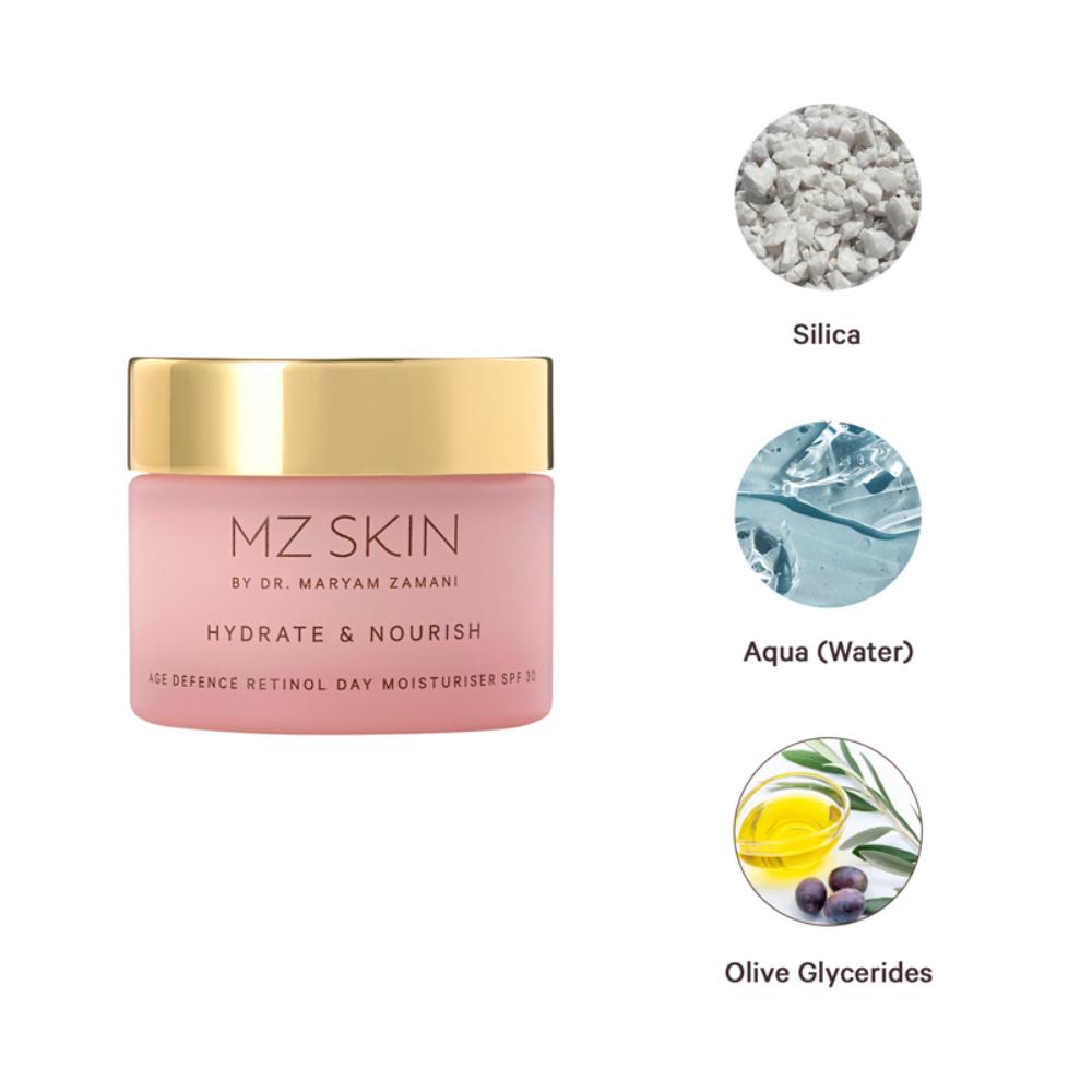 Hydrate & Nourish Age Defence Retinol Day Moisturiser With SPF 30