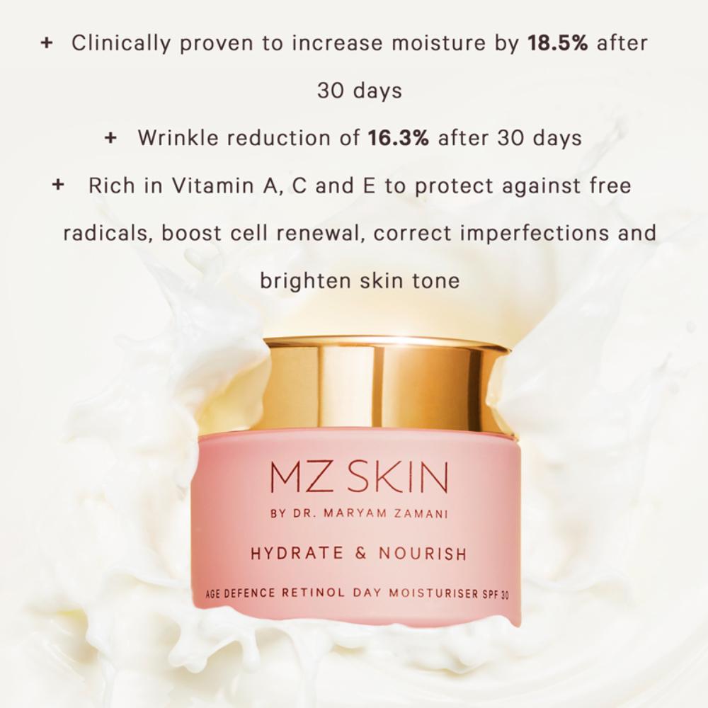 Hydrate & Nourish Age Defence Retinol Day Moisturiser With SPF 30