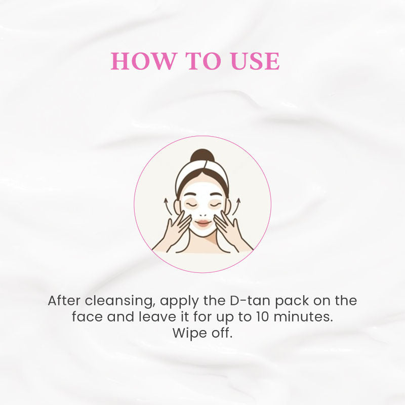 D -TAN Face Pack for Tan Removal & Glowing Skin - Detan Mask for All Skin Types