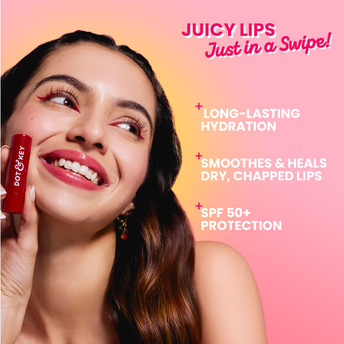 Barrier Repair Hydrating Lip Balm SPF 50 With Ceramides & Peptides Strawberry Red