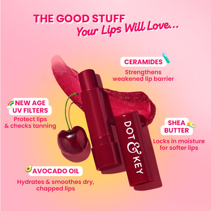 Barrier Repair Hydrating Lip Balm SPF 50 With Ceramides & Peptides Strawberry Red
